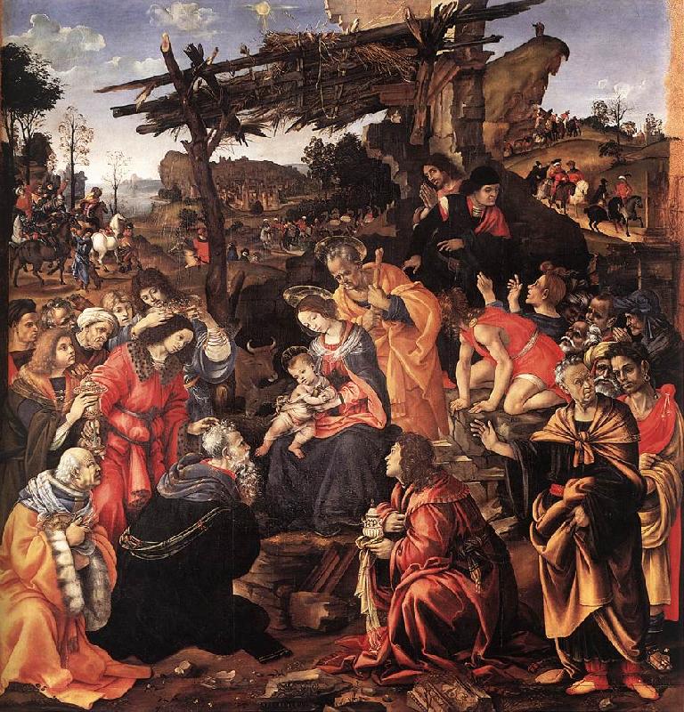 LIPPI, Filippino Adoration of the Magi sg Germany oil painting art